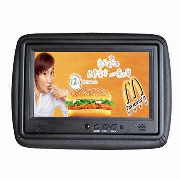 8-inch Taxi Headrest Network Advertising LCD Player, 800 x 480-pixel Maximum Resolution