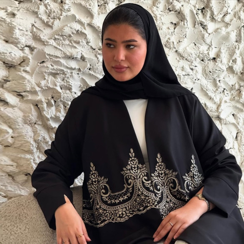 کیمونو عبای مشکی شیک برای زنان مسلمان
