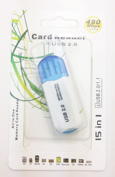 New Portable USB 2.0 480 Mbps Micro SD Hc SD Sdxc Uhs -I Memory Card Reader Writer (CD-P6)