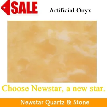 Newstar polished yellow honey faux onyx panel