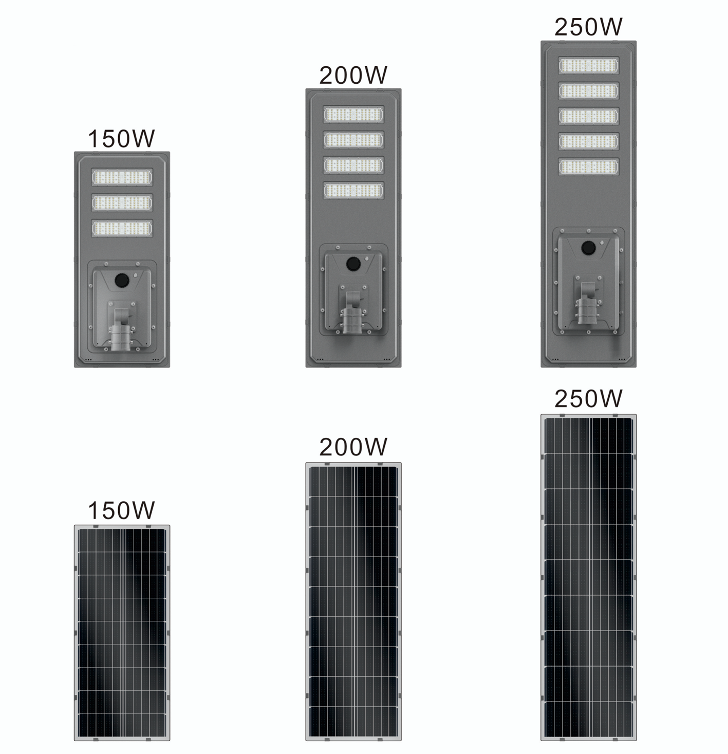 25W-50W all in one solar street lights