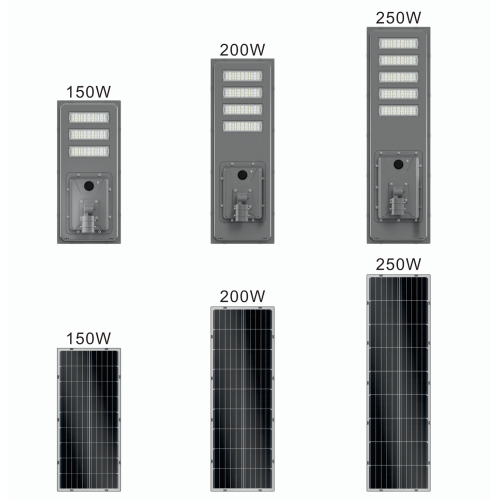 25W-50W all in one solar street lights
