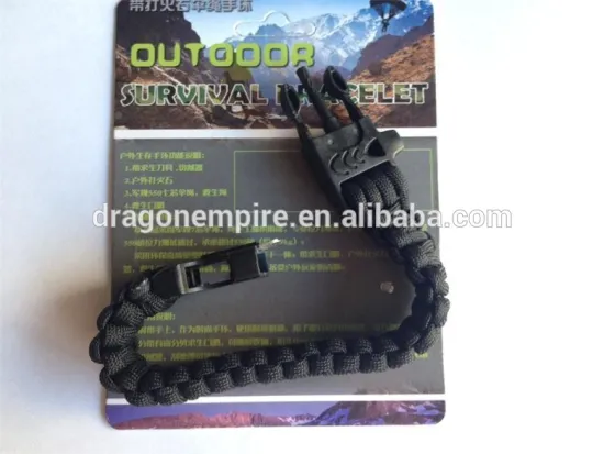 Hot sale outdoor survival first aid bracelet