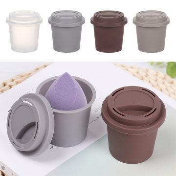 1PC Waterdrop Makeup Sponge Cosmetic Puff Face Foundation Powder Puff Drying Holder Coffee Cup Sponge Holder Makeup Accessories