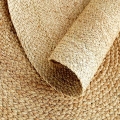 Alfombras y alfombras trenzadas por jacinto de agua fibra natural