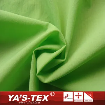 New Light weight soft handfeel green plain dyed spandex nylon fabric for clothing