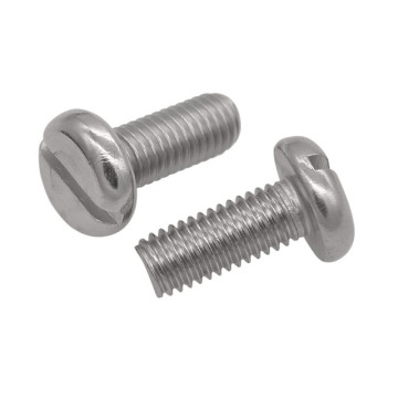 DIN85 Stainless Steel Slotted Pan Head Machine Screws