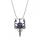 Vintage Double Dragon Sword Alloy Necklace