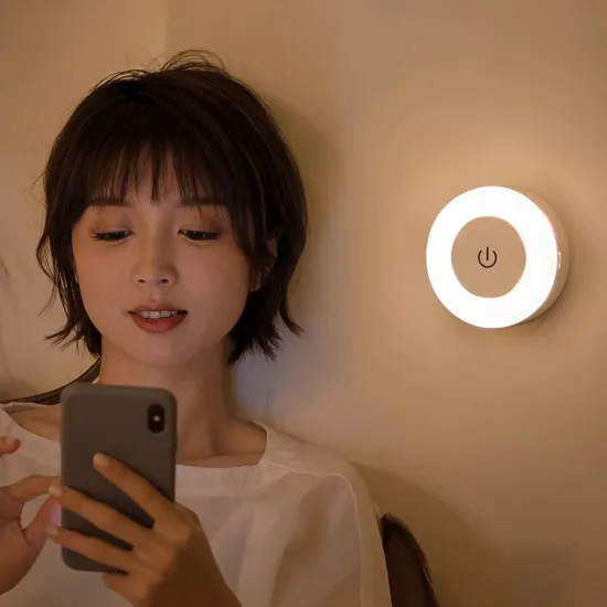 Smart Cordless Human Body Sensor Wall Lamp, Washroom Doorframe Surface Mounted LED Night Light