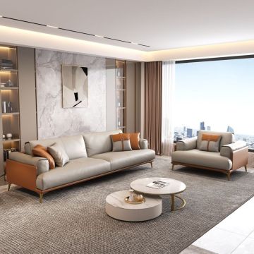 Sofa lurus mewah mewah lokal kanggo apartemen