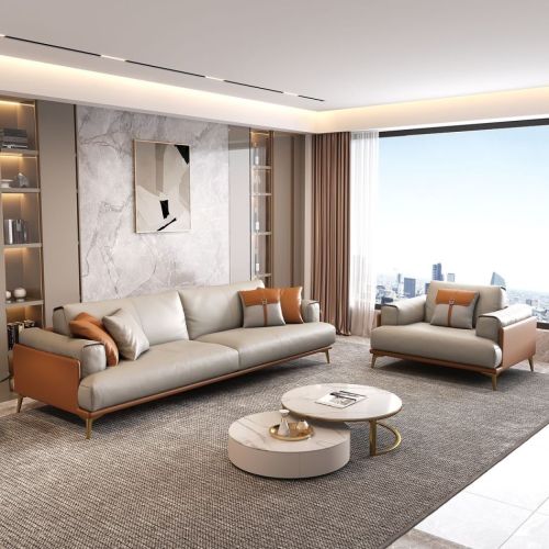 Sofa lurus mewah mewah lokal kanggo apartemen
