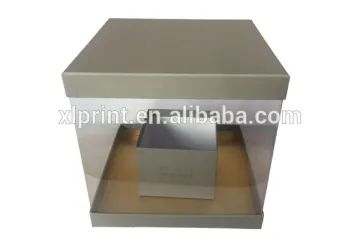 High class plastic transparent lid and base packaging box
