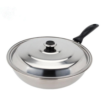 201 Stainless Steel Pan with Lid for Cooking