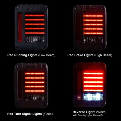 LED Jeep Wrangler Taillights