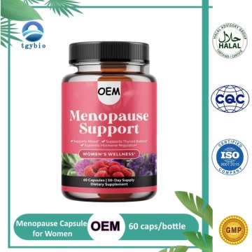 Cápsula de menopausia personalizada con etiqueta privada OEM para mujeres