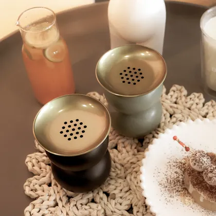 Wooden Incense Burner and Candle Holder