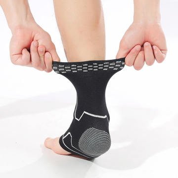 Custom Breathable Compression Foot Ankle Support for Basketball Players with Sprained Ankles