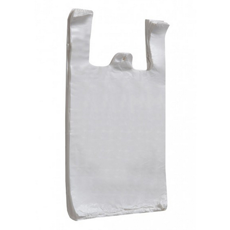 Bolsa de plastico Lisa para camiseta color blanco o negro