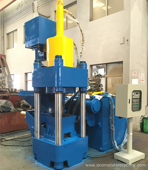 Automatic Metal Scrap Swarf Chips Briquette Hydraulic Press