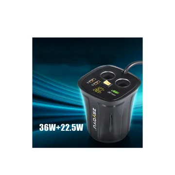 22.5W+36W QC 3.0 Dual Fast Car Charger - Type C USB Car Charger