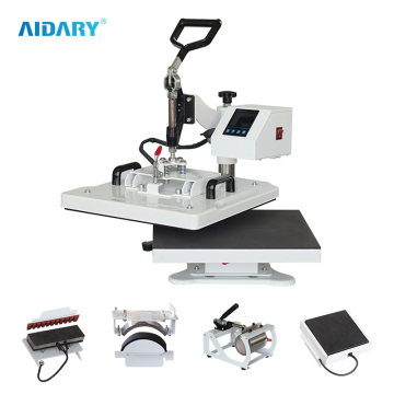 9-in-1 Memory Function LCD Controller Heat Press Machine with CE Certificate - Automatic 400W Flatbed Printer