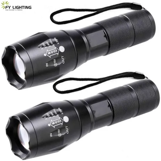 IP65 Rechargeable Torch Flashlight with XHP70.2 LED, 6V 100 Lumens