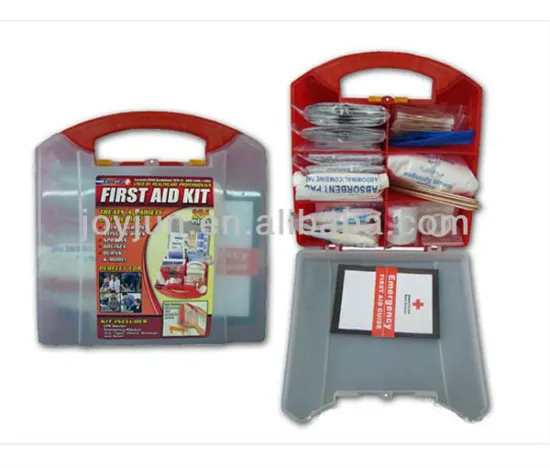 medical plastic first aid kit box for home/office/car/travel