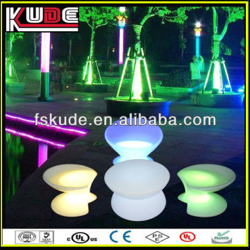 Hot sale colorful LED bar furniture led illuminated round table and chair