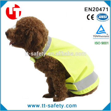 hot sale yellow orange dog and puppy reflective vest with print logo customed design pet vest