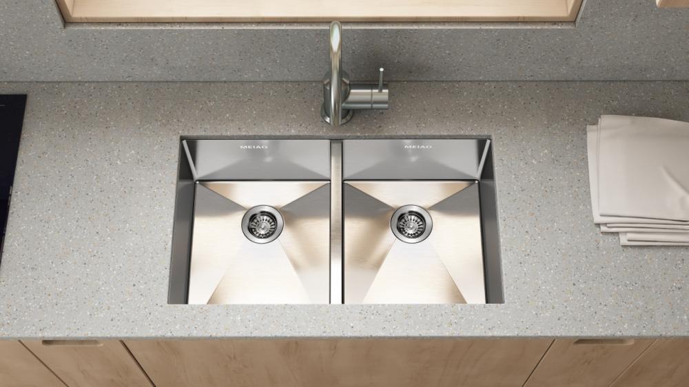 Double Bowl Sink Save Water Kitchen Sink