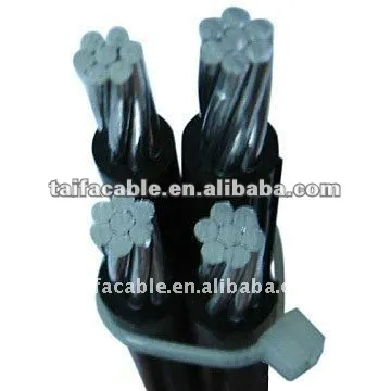 supply 0.6/1 KV XLPE insulated aerial bundled Low voltage Self Supporting Cables