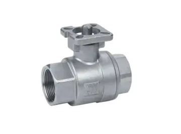 2PC Floating Ball Valve with ISO5211 Mounting Pad