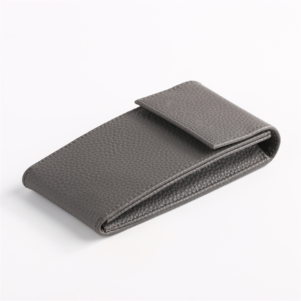 Leather Luxury Customized Snap Watch Display Storage Pouch