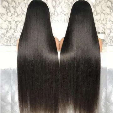 30 32 34 36 38 40 50inch HD/transparent lace human hair wig, nature cuticle aligned 13x6 long straight Lace Front Wigs