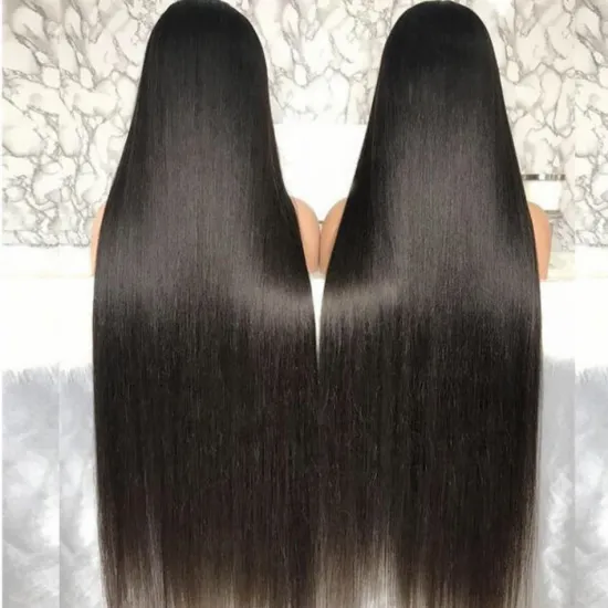 Drop Shipping13X6 hd Transparent Swiss Lace Wig,Straight Long Lace Remy Human Hair Wig,Natural Closure Lace Front Human Hair Wig