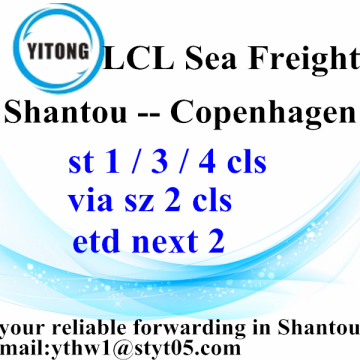 Global Freight Forwarding zee Shantou naar Kopenhagen