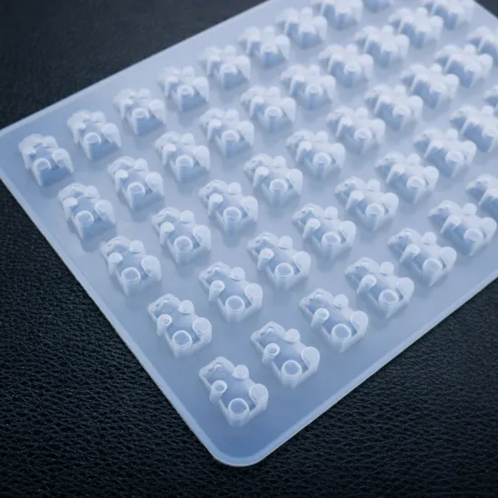 DIY Crystal Drop Glue Teddy Bear Gummy Silicone Mold - Decompress Toy