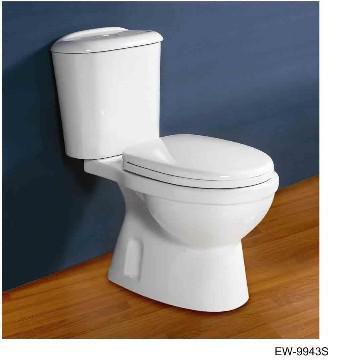TWO PIECE TOILET Sanitary Ware two Piece Toilet Washdown Flushing