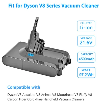 Dyson V8 Compatible 4500mAh 21.6V Replacement Battery