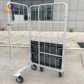 Chariot de stockage en plastique en plastique en plastique