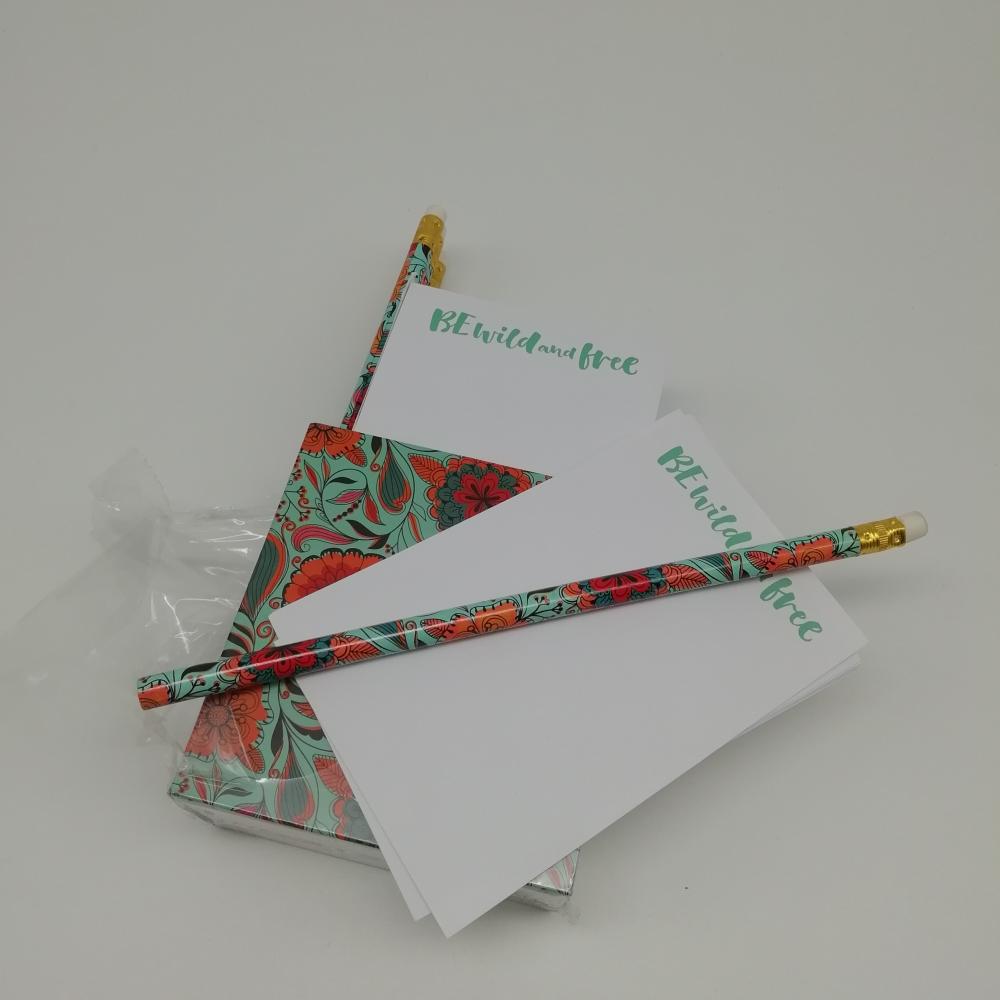 Ecycle Paper Sticky Note Pen With Shrink Wrapping