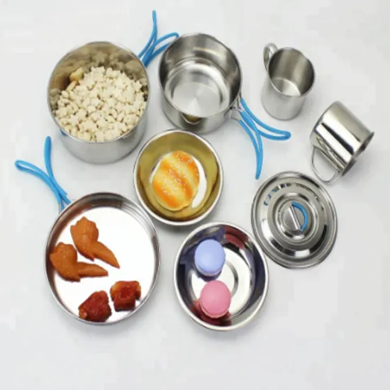 Stainless Steel Cookware Set Camping Pot Set