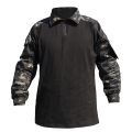 Black Multicam Combat Shirt Elbow Pads Jersey Taktis