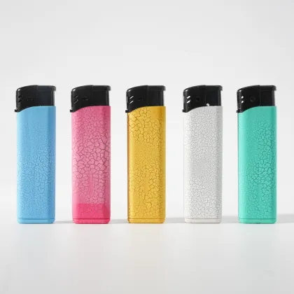 Soft Flame Cracked-Ice Pattern 5 Pack Lighters