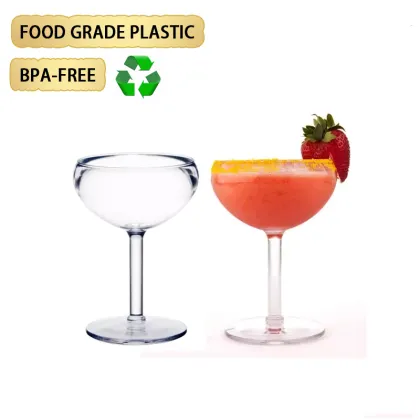 Wholesale 440ml Plastic Cocktail Glasses - Party Acrylic Wine Glasses for Outdoor Use