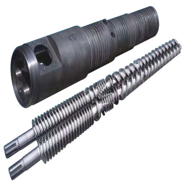 80/156mm conical twin screw barrel produced in China