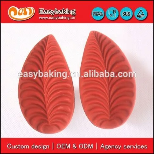 Export quality veiner leaf sugarcraft silicone molds for fondant