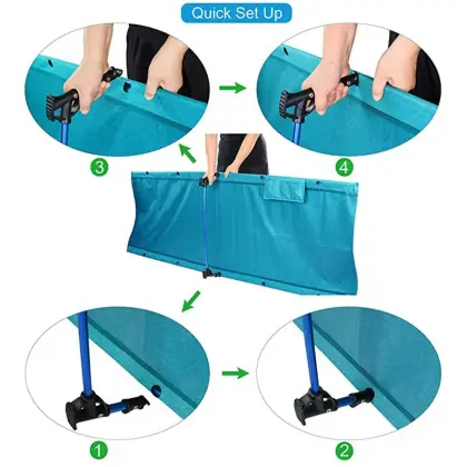 Custom Logo Ultralight Folding Portable Camping Bed Light Cot Easy to Carry Camping Bed Travel Outdoor Folding Cot