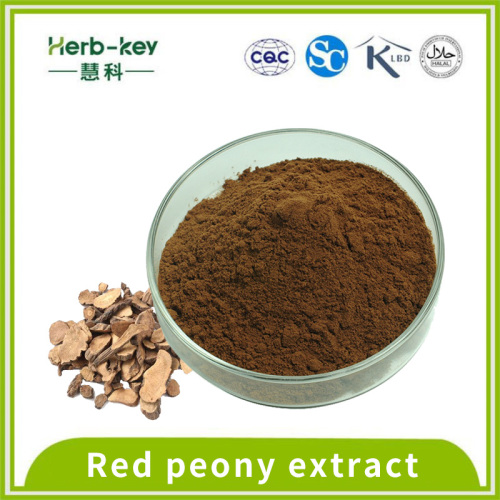 Herbal Medicine 50% Red peony plant extract brownish yellow powder Factory