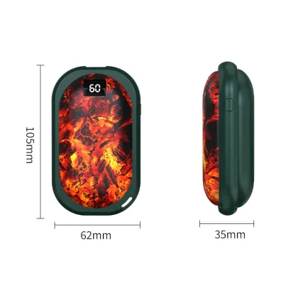 Rechargeable Hot Hand Warmer with Pocket Design - Green Heater for Household Electronics